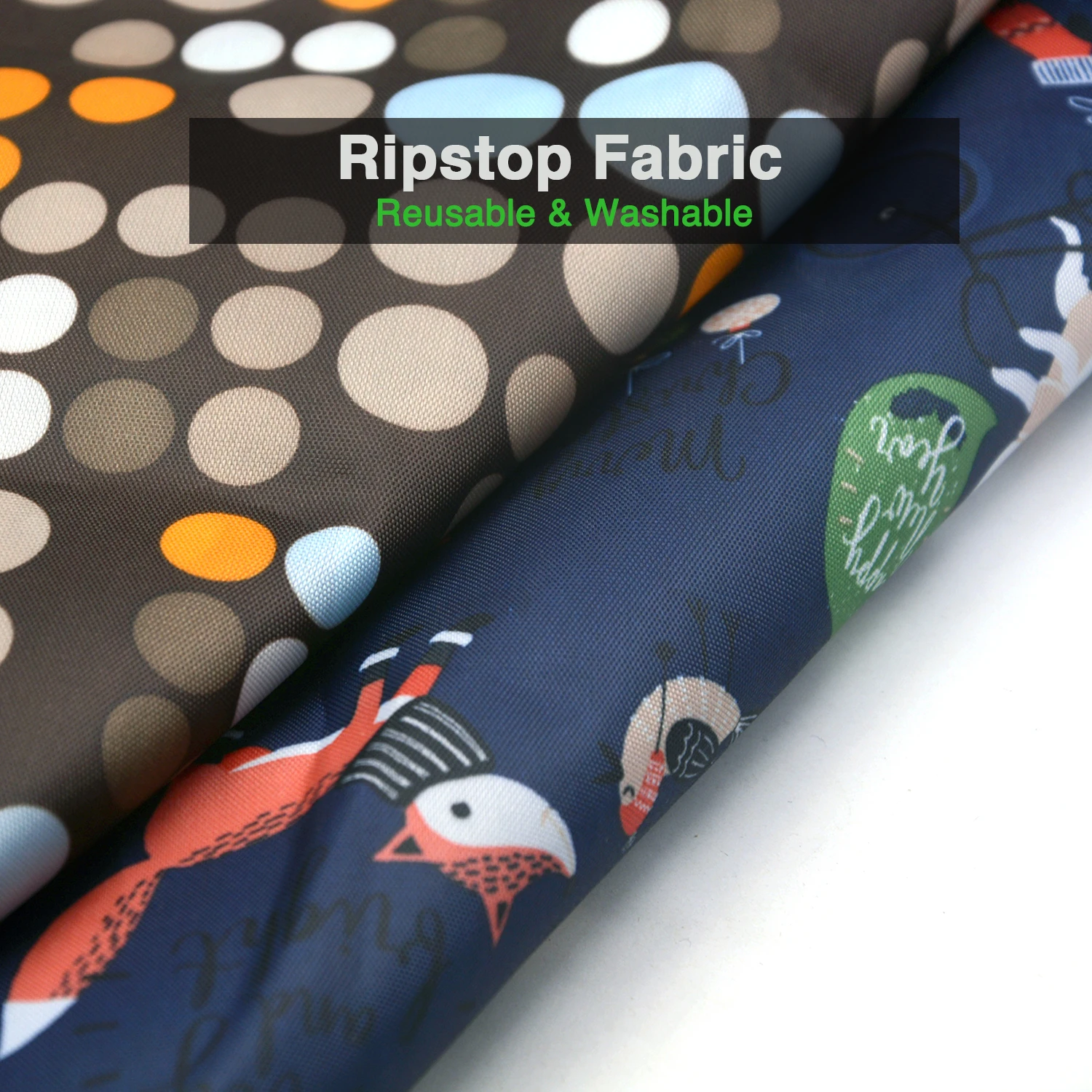 Foldable Shopping Bag Reusable Grocery Bag Tear-Proof Nylon Bag Suitable For Grocery Recycling Gift Bag Large