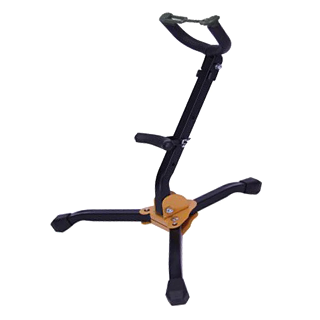 Sax Floor Stand Support Stainless Steel & Sponge For Tenor Saxophone Part