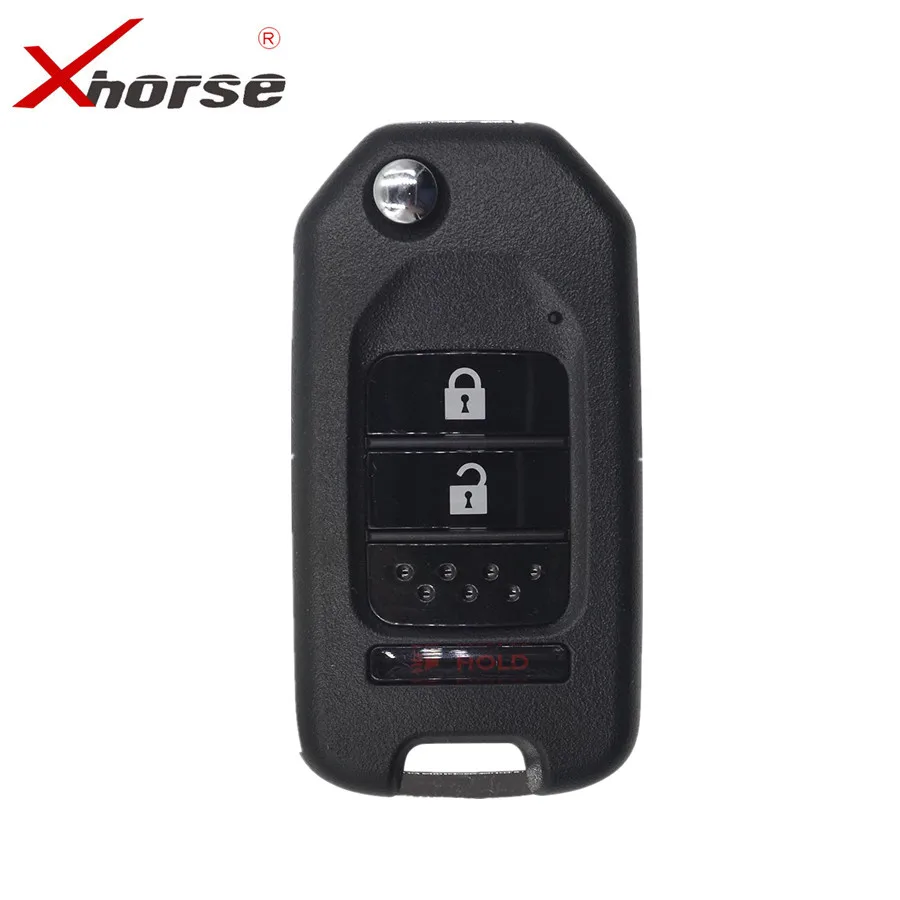 XHORSE XNHO02EN ключ программатор дистанционный для Honda стиль Flip 3 кнопки пульты