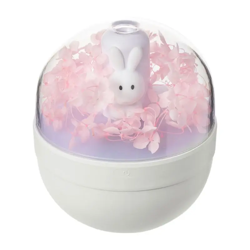 Pink Сладкий увлажнитель «кролик» usb зарядка Арома эфирные масла диффузор для дома и офиса - Color: Pink