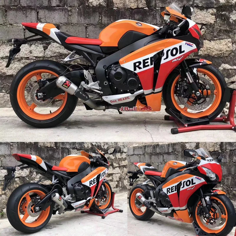 Slip-On для CBR1000 2008- мотоцикл 51 мм выхлопная средняя Соединительная труба побега Соединительная труба система соединитель УГЛЕРОДНЫЙ