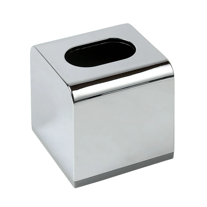 

1Pc Electroplate Tissue Box Paper Holder Napkin Case for Home Car Restaurant Accessories