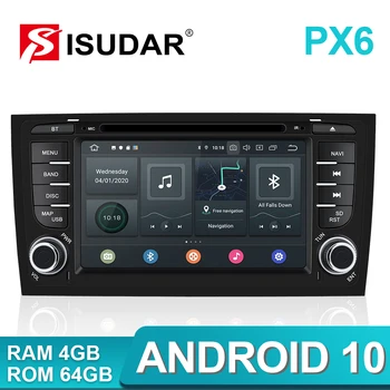 

Isudar PX6 2 Din Android 10 For Audi/A6/S6/RS6 Car Multimedia Player GPS DVD Hexa Core RAM 4GB USB DVR DSP Auto Radio ROM 64GB