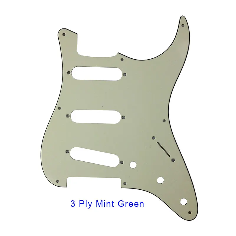 Pleroo Guitar Parts - For US  62' 11 mounting Screws Hole Standard St SSS strat Guitar pickguard Multiple colors available
