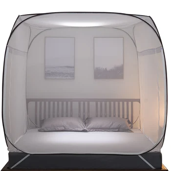 

Large Mosquito Net Double bed curtain Portable Polyester Canopy Netting bed curtain Tent Mesh Camp Girls bed curtain Tent Q