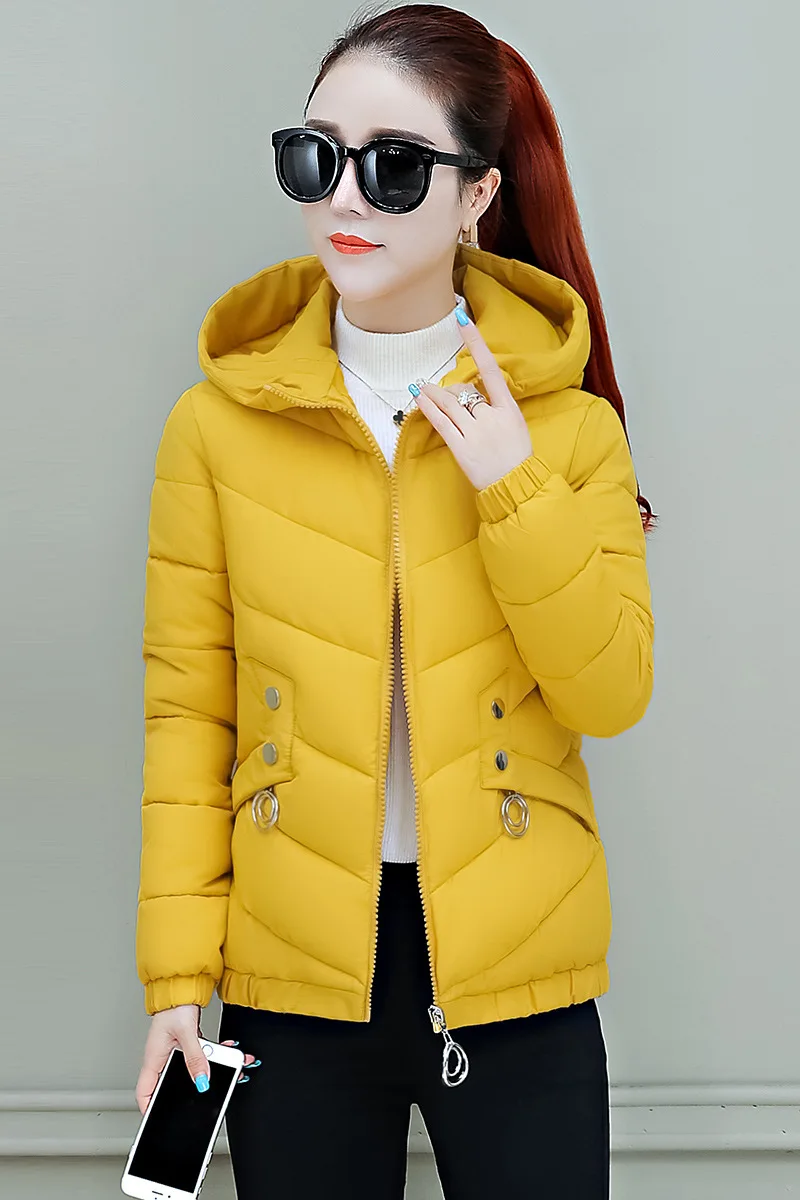 Abrigos Mujer Invierno новая Парка хлопковая стеганая куртка с капюшоном теплая зимняя куртка для женщин однотонное зимнее пальто для женщин s