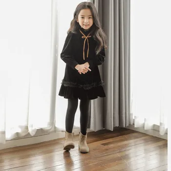 

YourSeason 2020 New Baby Girl Spring Autumn Cute Mini Dress Children Kids Toddler Lace Soft Comfortable Ruffles Dress Black