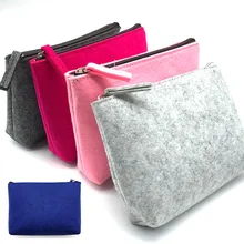 

Felt Storage Bags Cosmetic Bag Travel Digital Cable USB Power Case Women Pouch Packaging Bags for Business Toiletry Electronics