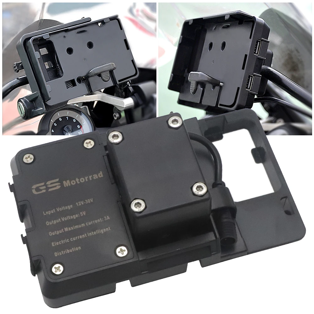Billig Für BMW R1200GS r1200 GS navigator gps tragbare ladegerät usb motorrad Telefon Navigation unterstützung Afrika Twin CRF1000L ADV 800GS