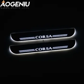 

Car LED Door Sill For Opel Corsa B D E 2008 - 2019 Pedal Auto Exterior Scuff Plate Door Sill Streamer Lights Car Accessories