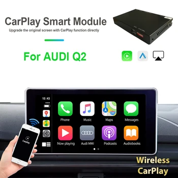

Black Wireless Carplay Entertainment System Andriod Auto For AUDI Q2 2019 Audio Video Airplay Bluetooth Siri Voice Interface