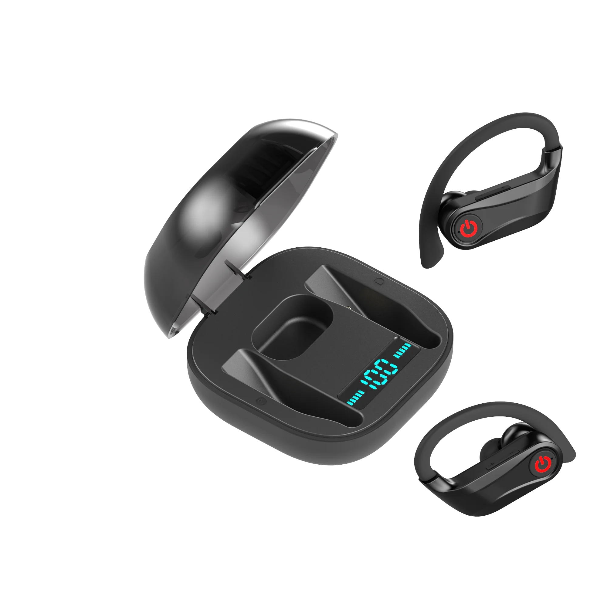 Новые поступления HQB TWS беспроводные наушники Bluetooth 5,0 стереонаушники для занятий спортом водонепроницаемые ушные крючки гарнитуры микрофон