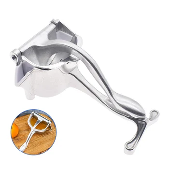 

Silver Metal Manual Juicer Fruit Squeezer Juice Squeezer Lemon Orange Juicer Press Household Multifunctional Juicer