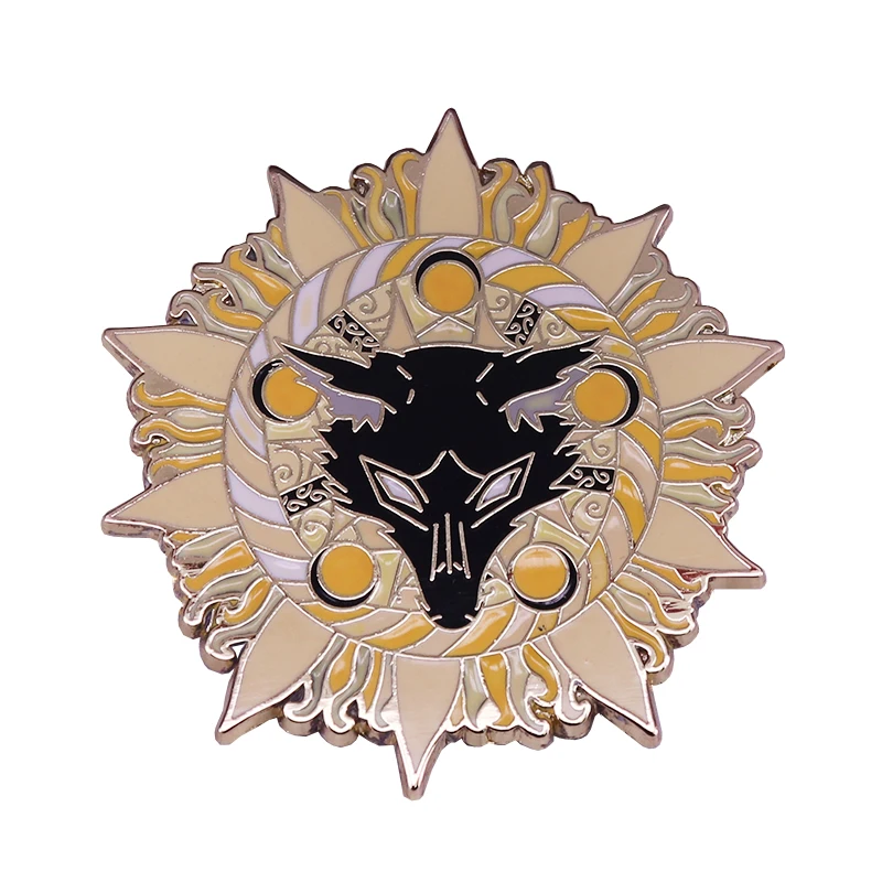 Starbound Wolf Large Brooch Dark Romance Series Collection For Gamer
