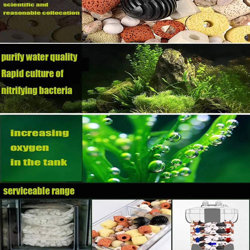 Био-фильтр для аквариума, пруд, углеродные керамические кольца, фильтрующие носители, новые фирменные и высокого качества, быстрая