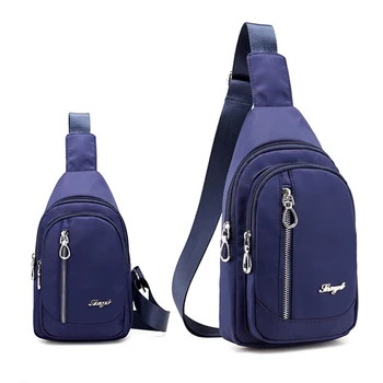 

Waterproof Nylon Unisex Chest Pack Single Shoulder Strap Back Bag Crossbody Bags for Women Sling Shoulder Bag Travel bags