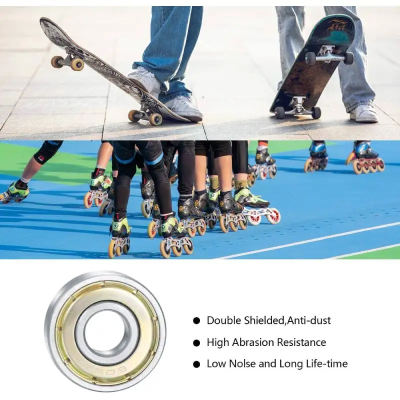 TUZUK 20 X Roulements à Billes Miniatures 608zz Roller Rolling Skate 8 * 22 * 7mm Pour Imprimante 3D