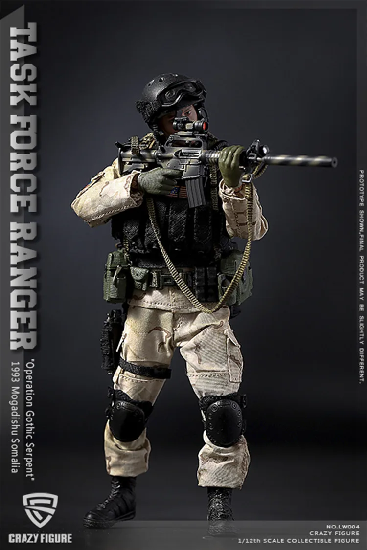 Crazy Figure 1/12 Военная игровая фигурка военного дельты США спецназ рейнджеры Task Force 1993 Мужская солдатская модельная коллекция