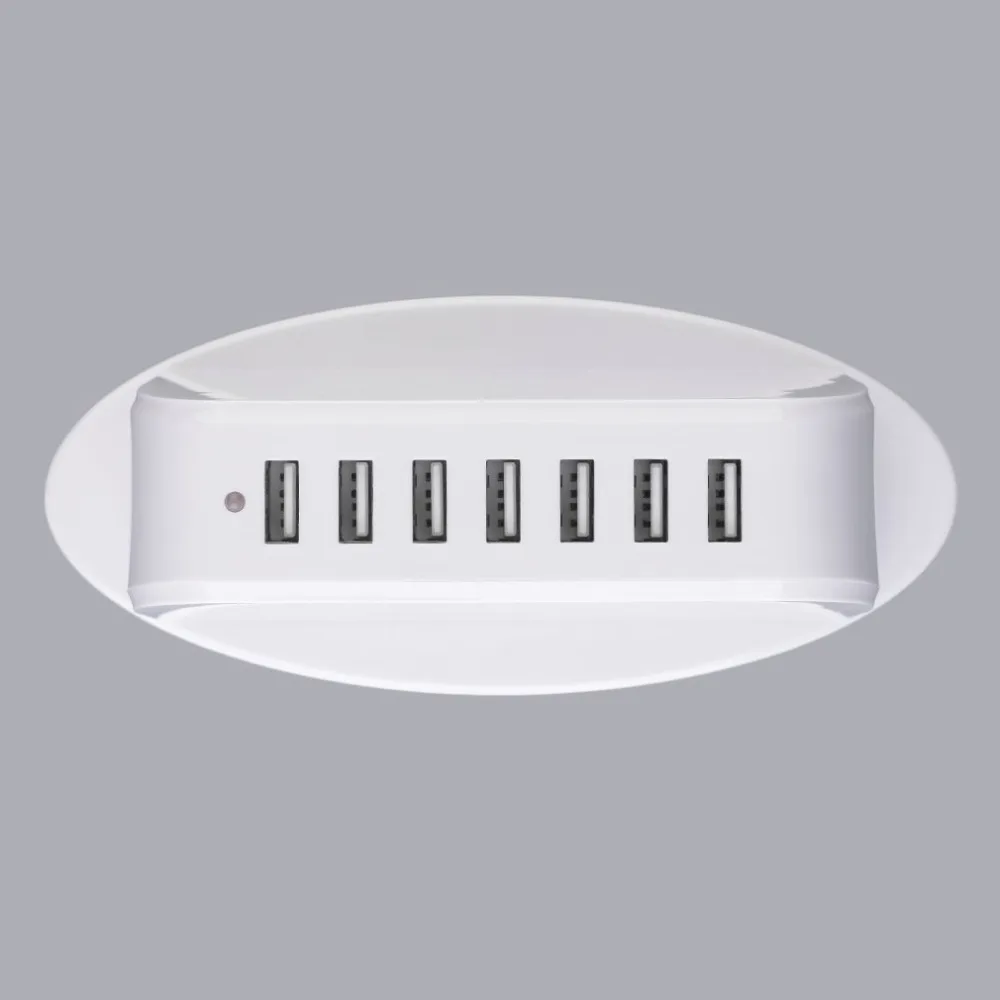 Быстрый мульти-Функция 5V 2.4A 7-Порты и разъёмы USB адаптер Мощность Зарядное устройство для мобильного телефона зарядное Зарядное устройство для телефонов мобильного телефона быстро Мощность Зарядное устройство