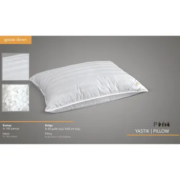

GOOSE DOWN (60 40 of DOWN FEATHER 800G) 50cm x 70cm PİLLOW (made in TURKEY)