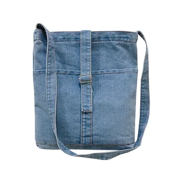 

Denim women‘s’ simple hanbag cowboy fabric female shoulder bag beach bags ladies book pouch bolsa feminina bolso mujer for girls
