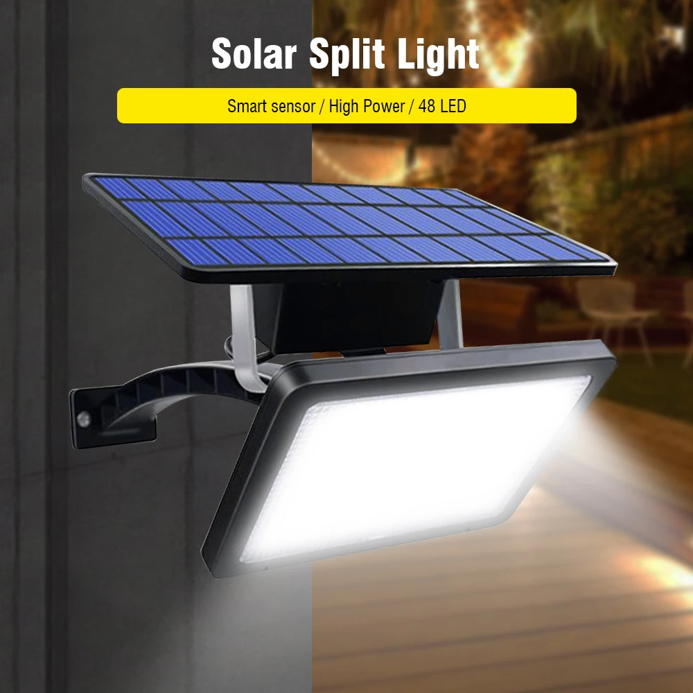 Ângulo de Iluminação Parede ao ar Livre à Prova Água para Jardim Boruit Leds Solar Ajustável Lâmpada Super Brilhante Dfor Quintal Rua 48 Luz 3 High Quality Luzes e Iluminação