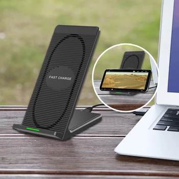 

10W Fast Charging Wireless Charger Phone Charging Holder Built-in Cooling Fan Low Loss For IPhone For Samsung