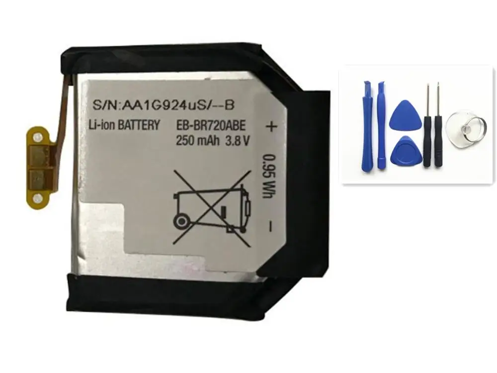 Najtaniej 250mAh EB BR720ABE bateria do samsunga biegów S2 S2 klasyczne R720 biegów S2 klasyczne R732 BR720 inteligentny zegarek baterie
