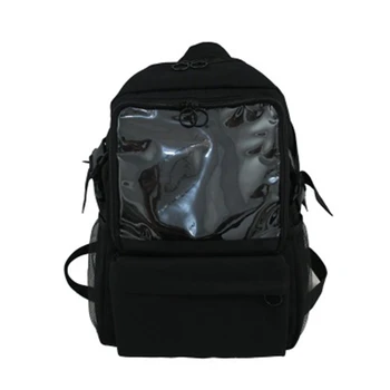 

ASDS-Japanese Backpack Female Student Canvas Plain Bag School Bag Computer Travel Bag Large Capacity Backpack