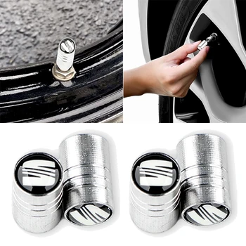 

4pcs Auto Tire Valve Core Cover Caps for Seat Leon Ibiza Alhambra Niva Kalina Priora Granta Largus Car Accessories Auto Gadgets