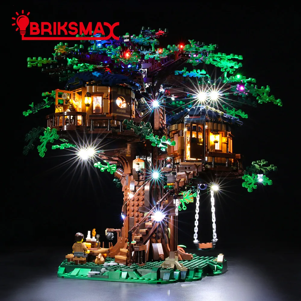 BriksMax Led Light Up Kit для идей серии дерево дом игрушки строительные блоки комплект освещения совместим с 21318(весеннее шоу