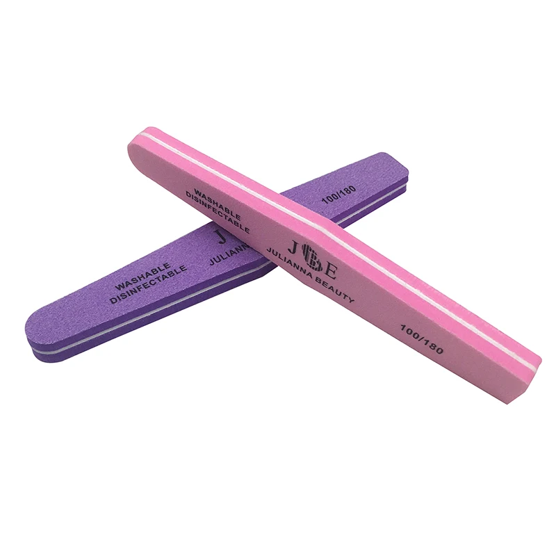 25Pcs/lot 100/180 Nail Files Nail Art Beauty Salon Buffer Sandpaper Sponge Polisher Manicure Pedicure Nail Glitter Tools