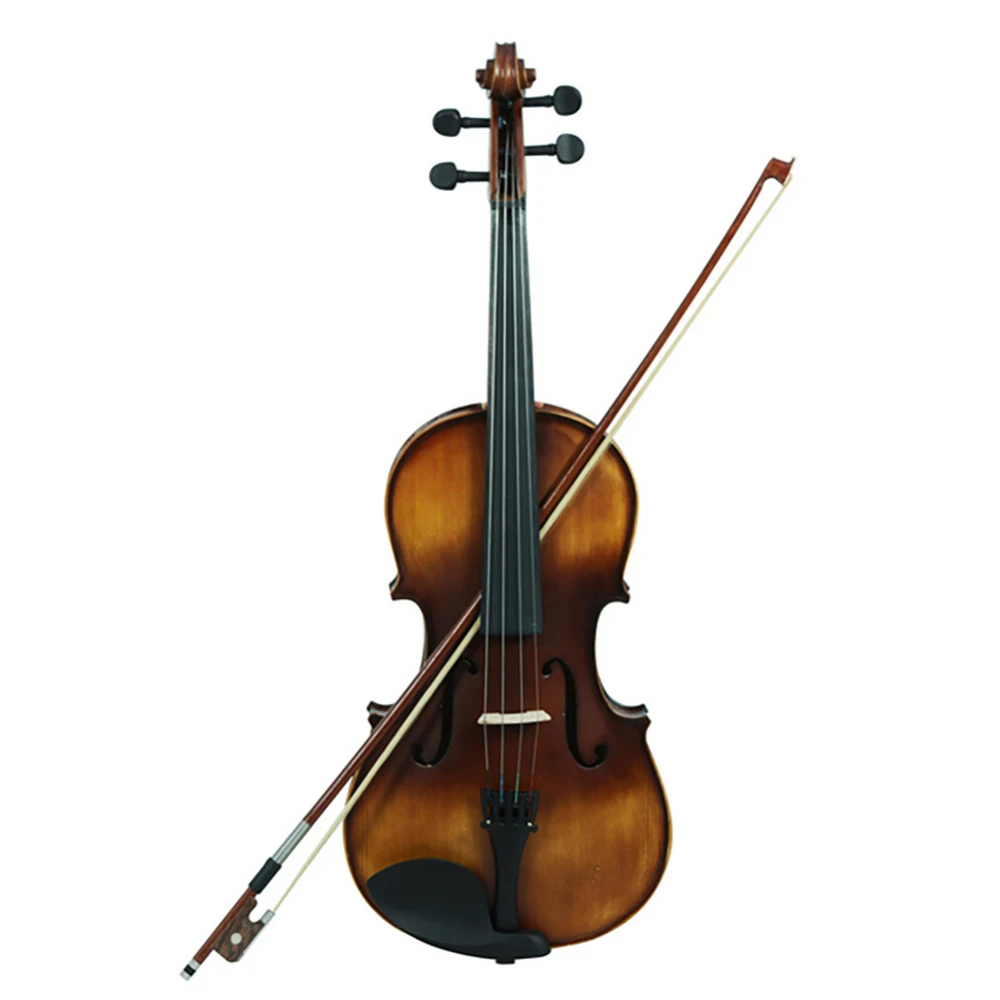 VLA-30 4/4 Classical Violin Spruce Top Board Rosewood Fingerboard with Carrying Case Rosin Cleaning Cloth Violin Strings Profess