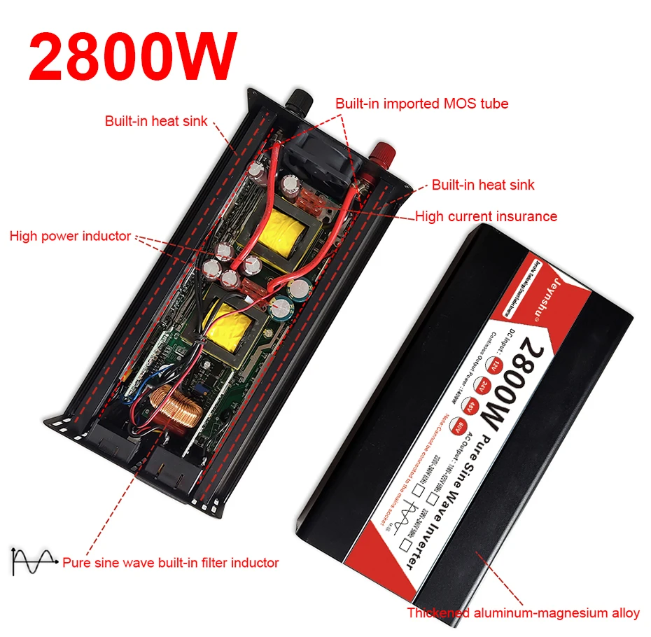 inversor de energia solar, transformador, conversor, 1000W,