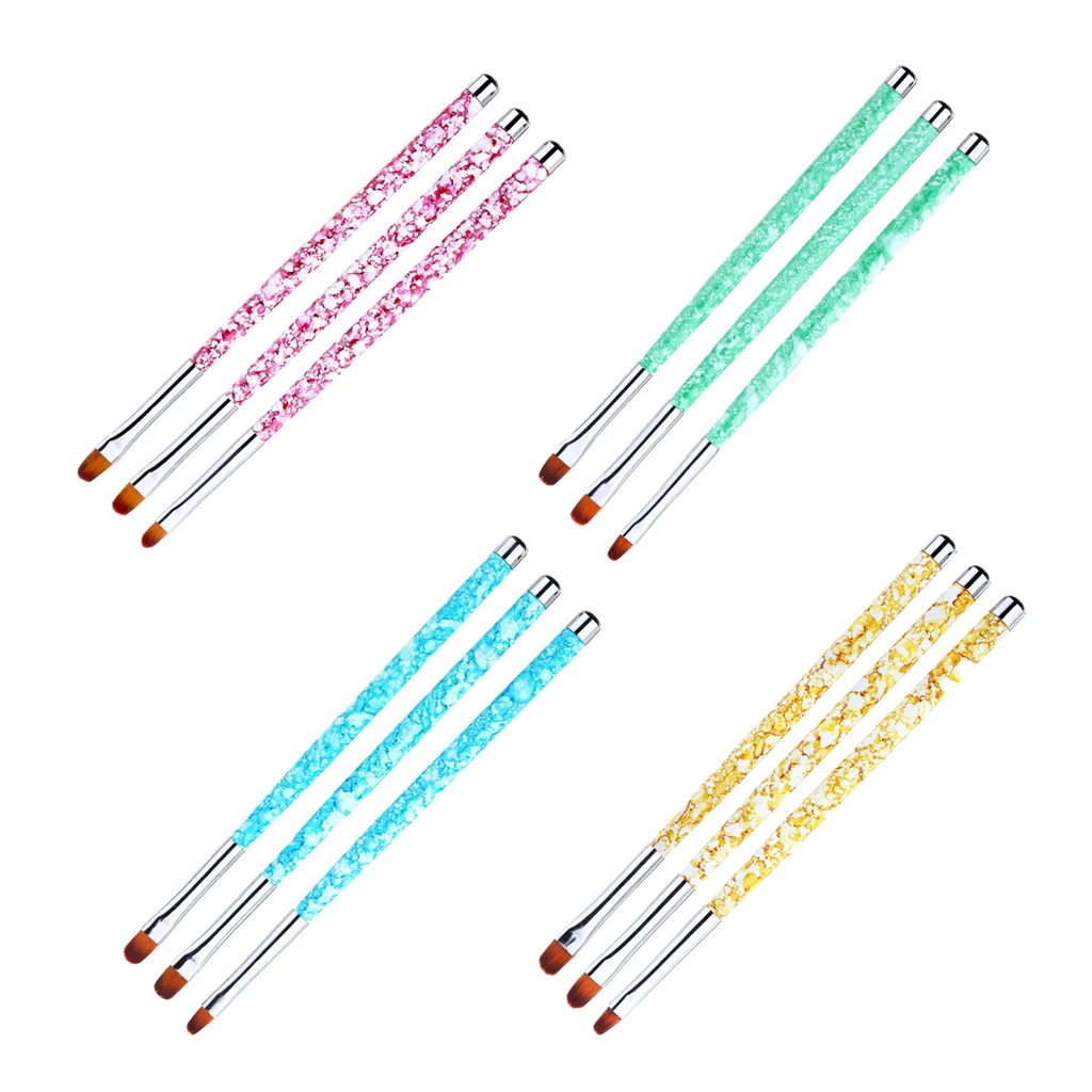 3pcs Nail Art Liner Brushes Nail Design Brush Pen Nail Dotting Painting Pen 3pcs Nail Art Liner Brushes Nail Design Brush Pen Nail Dotting Painting Pen