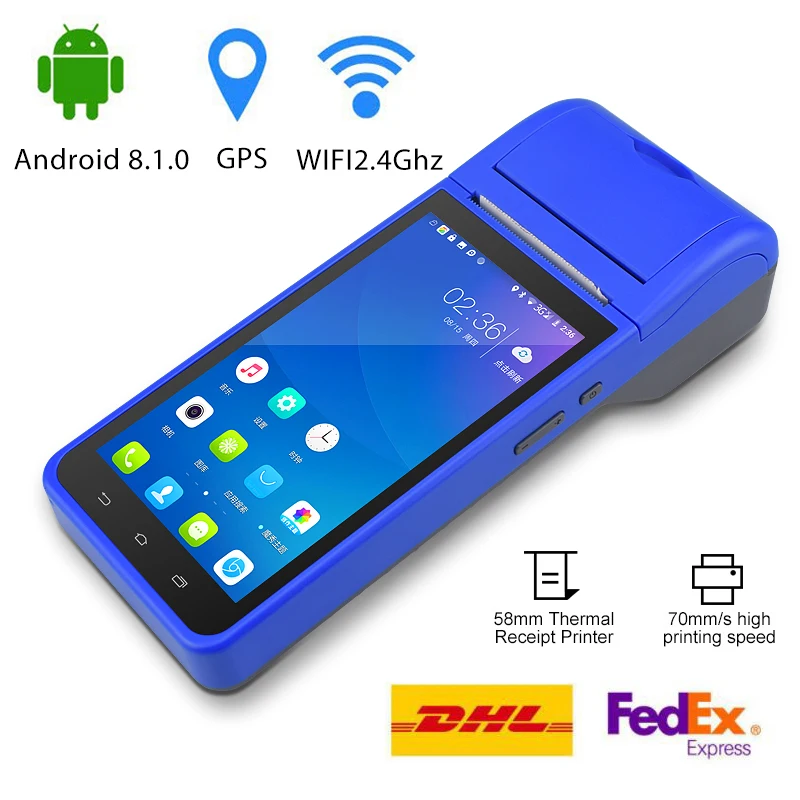 Сканер штрих кодов RADALL Android 8 3G Wi Fi беспроводной Bluetooth принтер чеков портативный