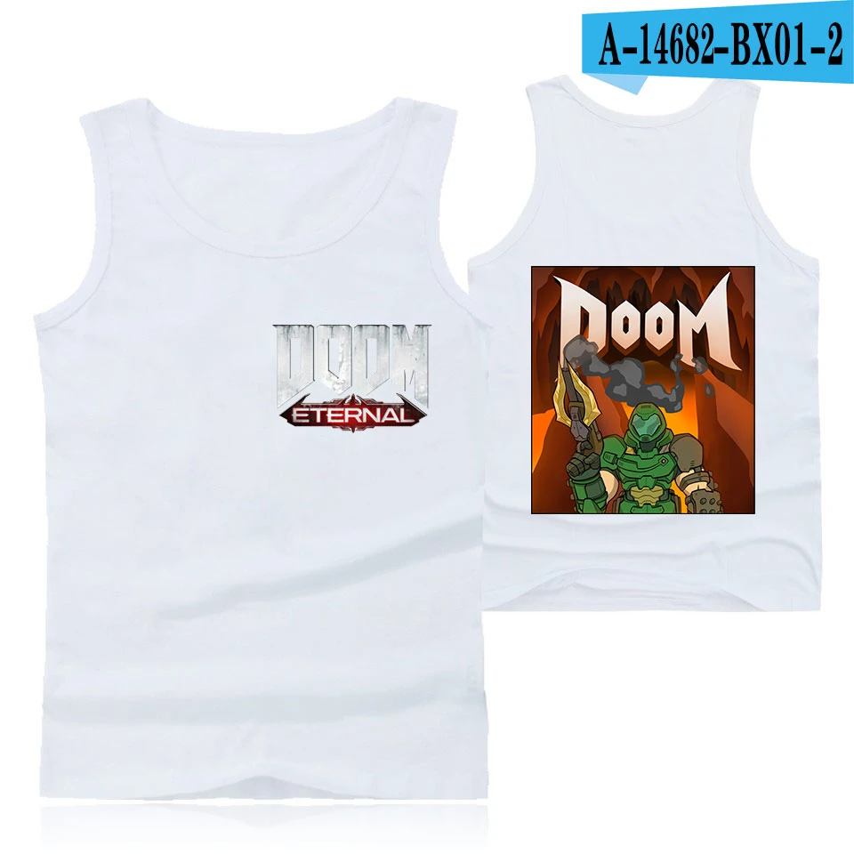 Doom вечная Повседневная Мужская/Женская майка K Pop без рукавов жилет бодибилдинг Harajuku Gymclothing Летний фитнес Bambam - Цвет: white
