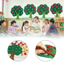 1 шт., новинка,, обучающая игрушка для яблони, яблоко, Цифровое обучение математике, игрушка для счета детей, Ранние развивающие игрушки