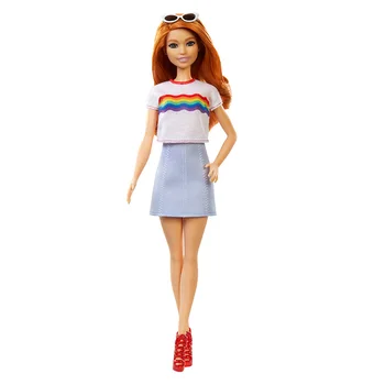 

Original Barbie's Fashionistas of Rainbow Girl Princess Girl Children Play Social Toys FXL55