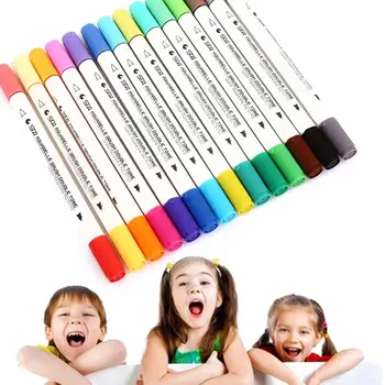 

28 Colors Drawing Pen Student Graffiti Calligraphy School Art Supplies Model 3132 Smooth Multifunctional Painting Pen Sketching
