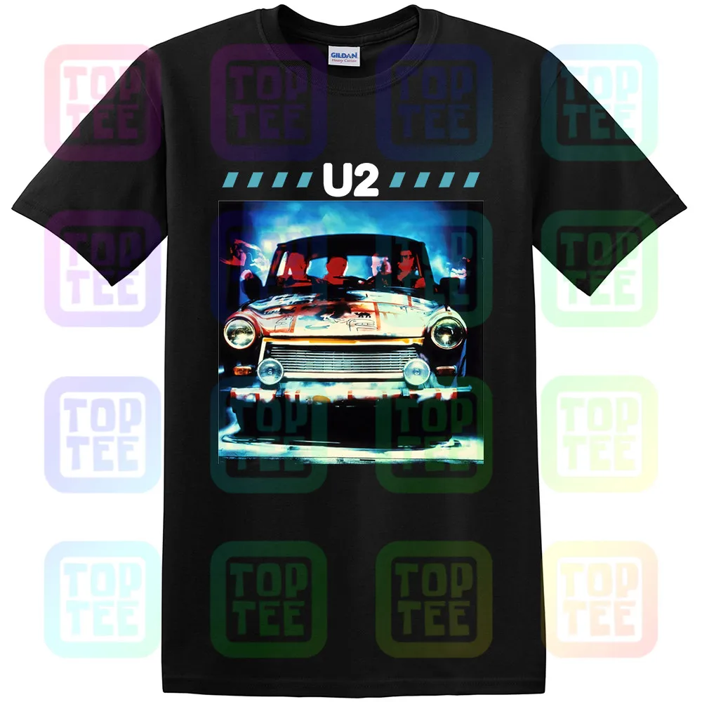 Мужская футболка с изображением машины U2, черная уличная одежда, размер S-3Xl