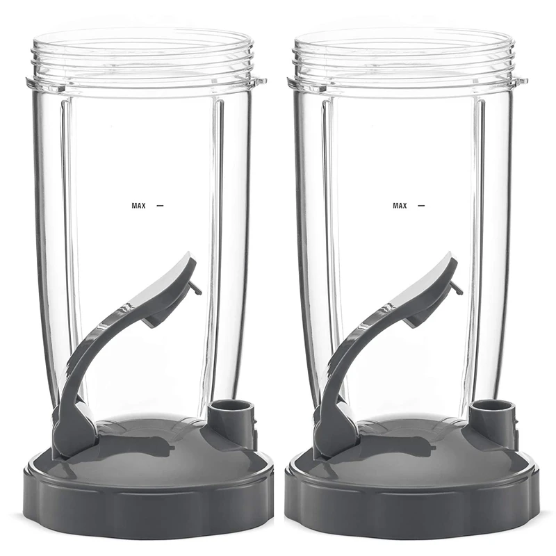 32Oz Replacement Cups with Flip Top to Go Lid for NutriBullet 600W and Pro 900W Blender(2 Pack
