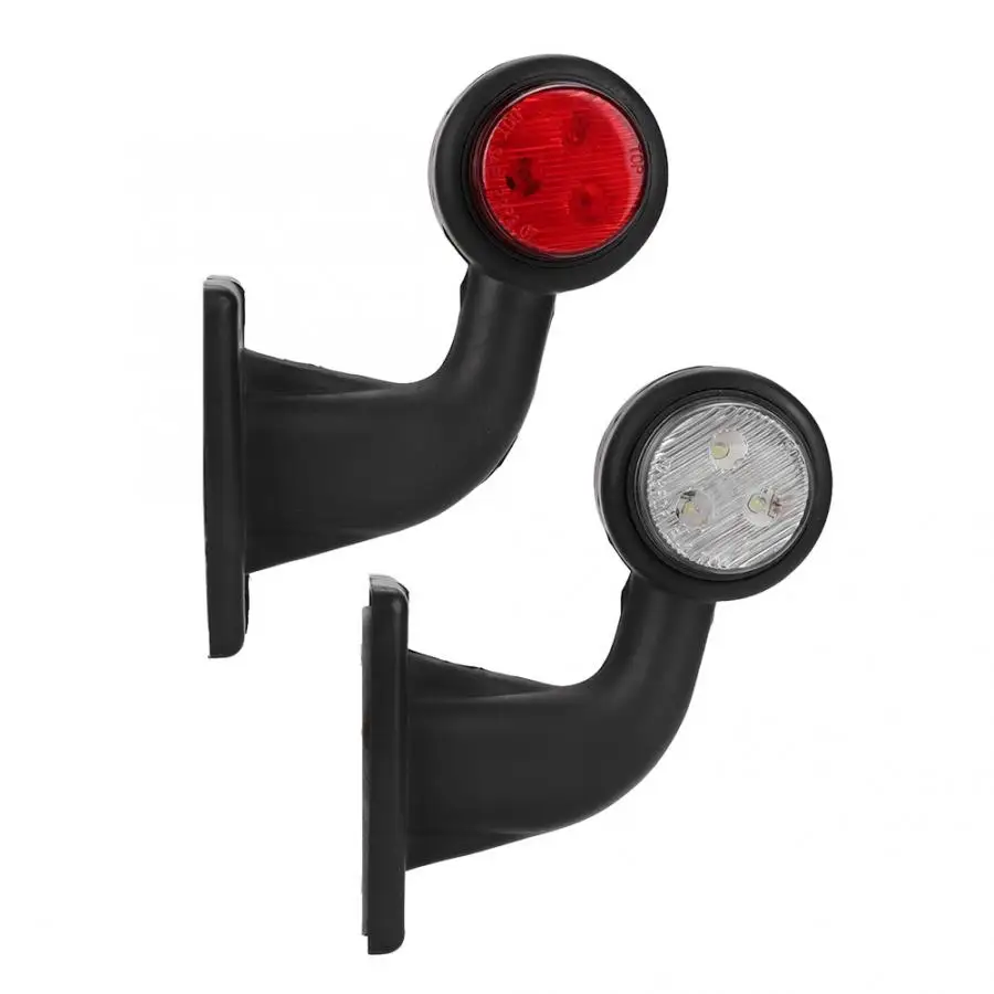 2 шт. 12LED автомобиля боковая небольшая локоть стебель свет лампы красный, белый IP65 Водонепроницаемый 12V HL-Q-014-P