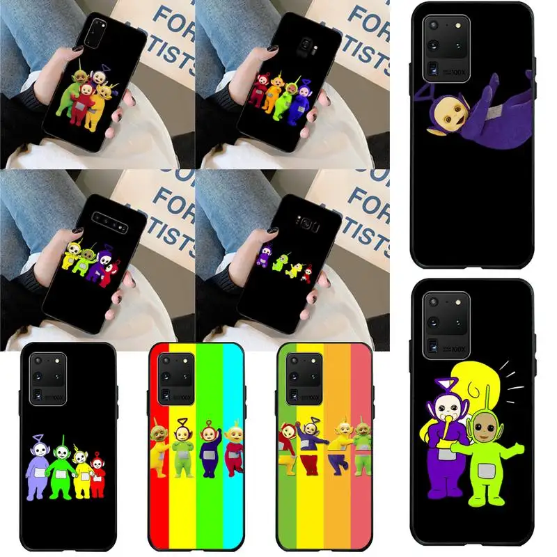 

HPCHCJHM Cute Teletubbie Soft Silicone TPU Phone Cover for Samsung S20 plus Ultra S6 S7 edge S8 S9 plus S10 5G