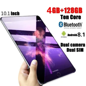 

New Original 10 inch Tablet Pc 10 Core 4G Phone Call Google Market GPS WiFi FM Bluetooth Tablets 4G+128G Android 8.0 tab