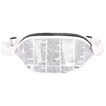 

MAIOUMY Women Newspaper Pocket Messenger Shoulder Bag Waist PackChest Bag Skin Skin Feminina Strap HipHop Masculina Women 19Dec3