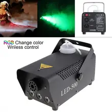 Machine à fumée antibrouillard avec télécommande sans fil, 500W, couleur rvb, éjecteur de fumée, lumière de scène pour fête DJ Disco