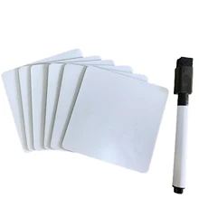 Notes autocollantes créatives blanches/grises, pour bureau, école, maison, réfrigérateur, tableau blanc effaçable