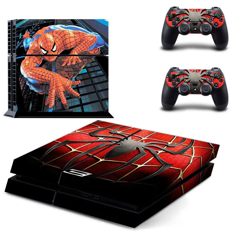 Spider-Man Play station 4 стикер s, PS 4 Наклейка для PS4 наклейка Pegatinas Adesivo для консоли playstation 4 и 2 контроллера - Цвет: GCTM0099
