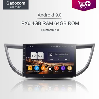 

PX6 DSP 10.1" Android 9.0 4GB +64G +8 core Car DVD Player For Honda CRV 2012 2013 2014 2015 GPS Glonass autoradio car radio 5.0